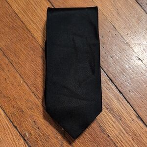 Calvin Klein Sleek Black Men's Tie - 100% Silk